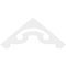 Ekena Millwork Pitch Northwest Architectural Grade PVC Gable Pediment, 60"W x 25"H x 1"P (10/12) GPP060X025X100NOR - alternate 4